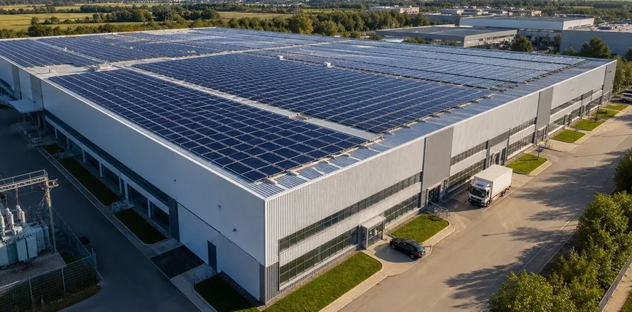 Střešní fotovoltaická elektrárna