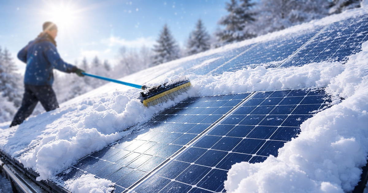 Zimní provoz fotovoltaiky: údržba a péče o panely